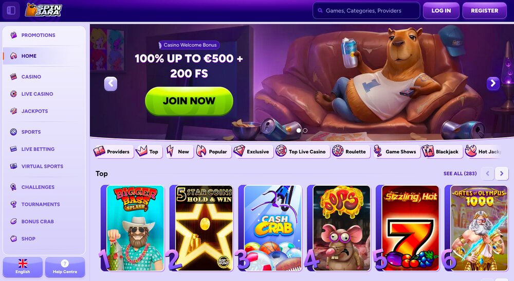 Spinbara Casino review-2